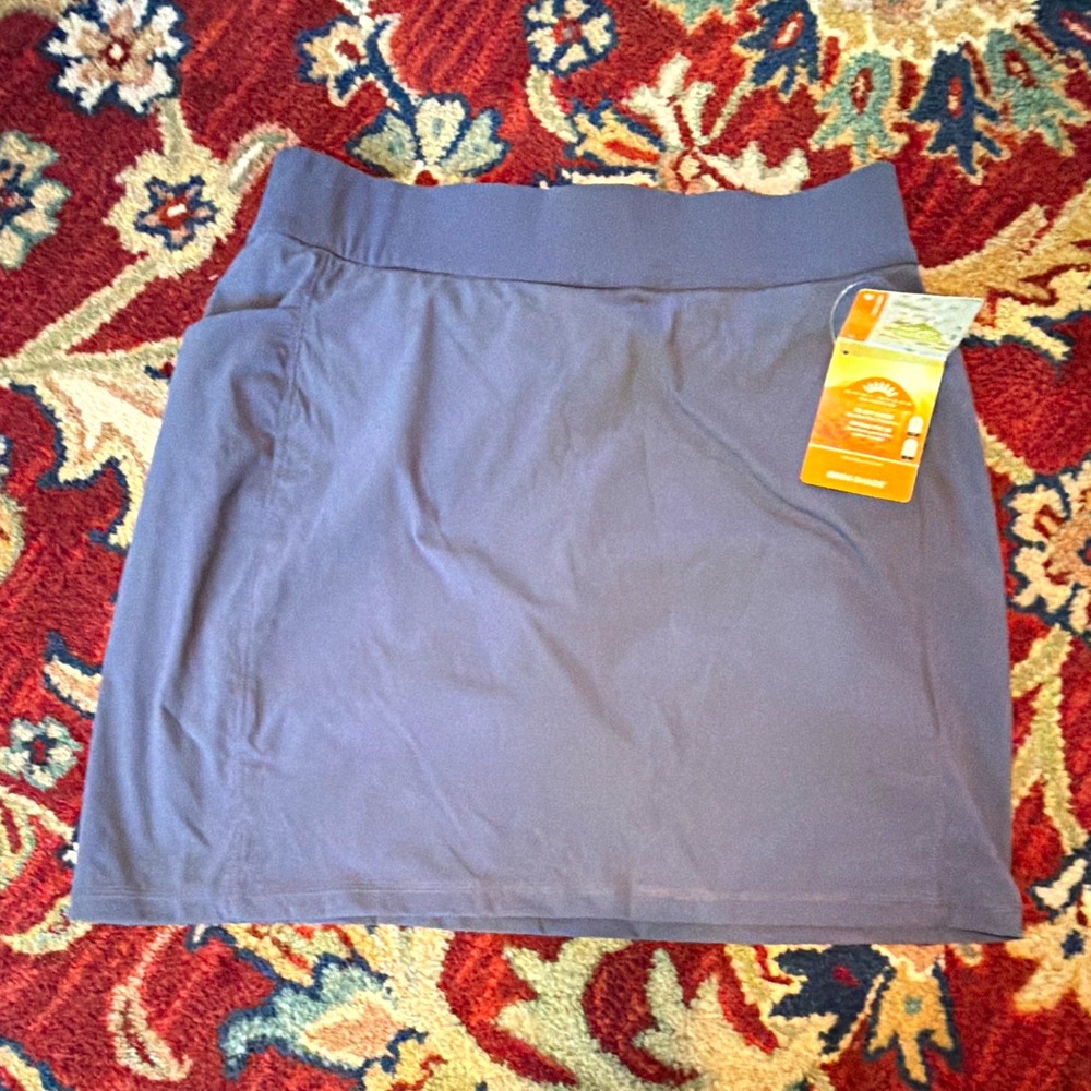 Columbia Omni-Shade Clamber Canyon Womens M Gray Skort XL9214 2129901